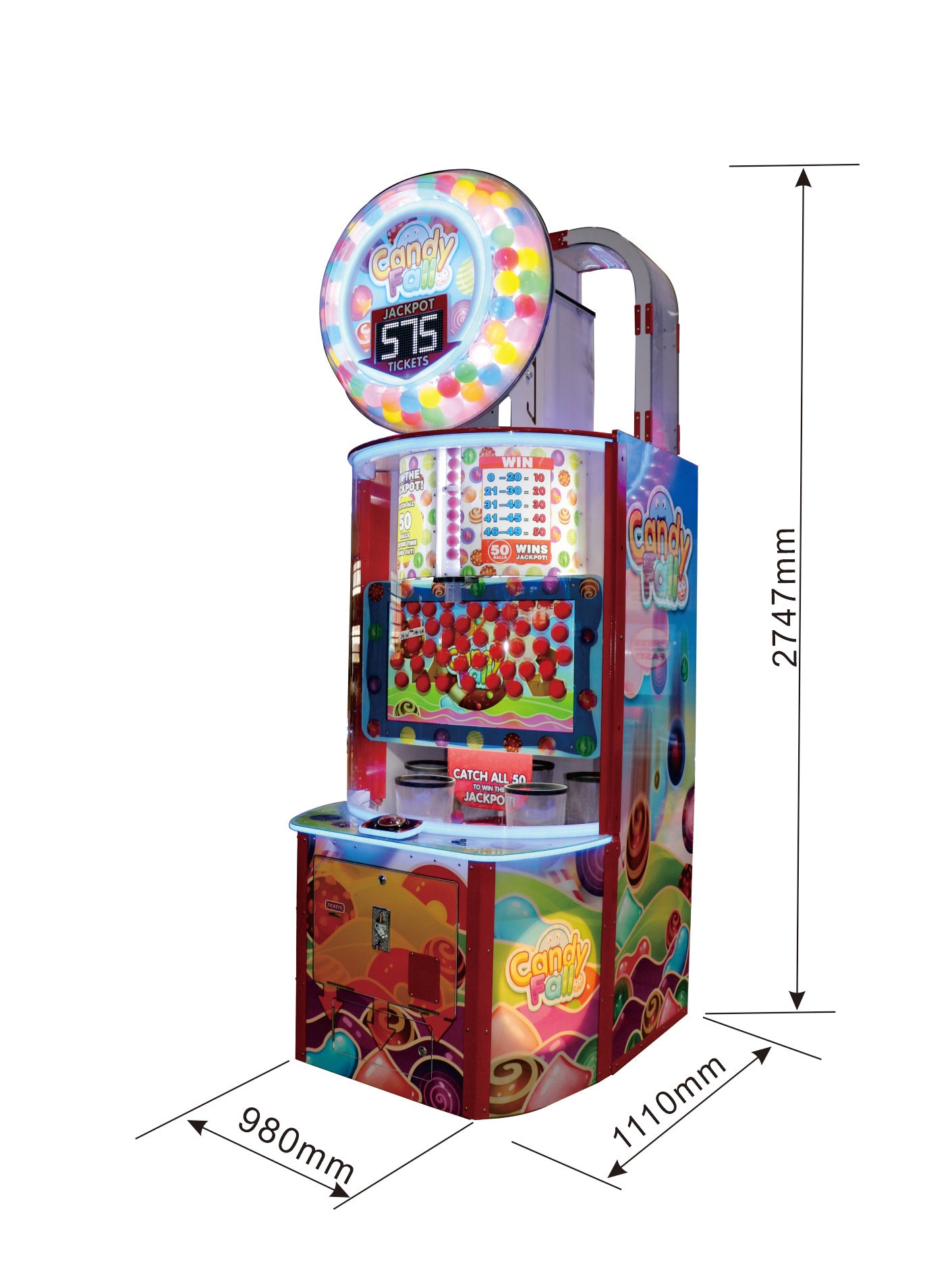 Candy Falls - Redemption - Arcade Game