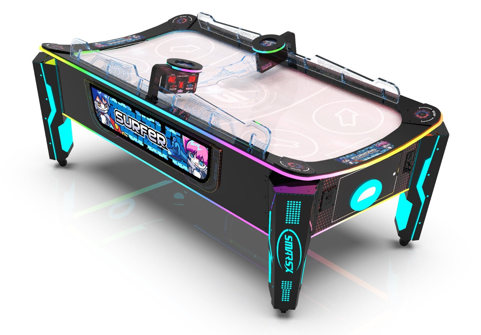 Surfer Curved Air Hockey Table